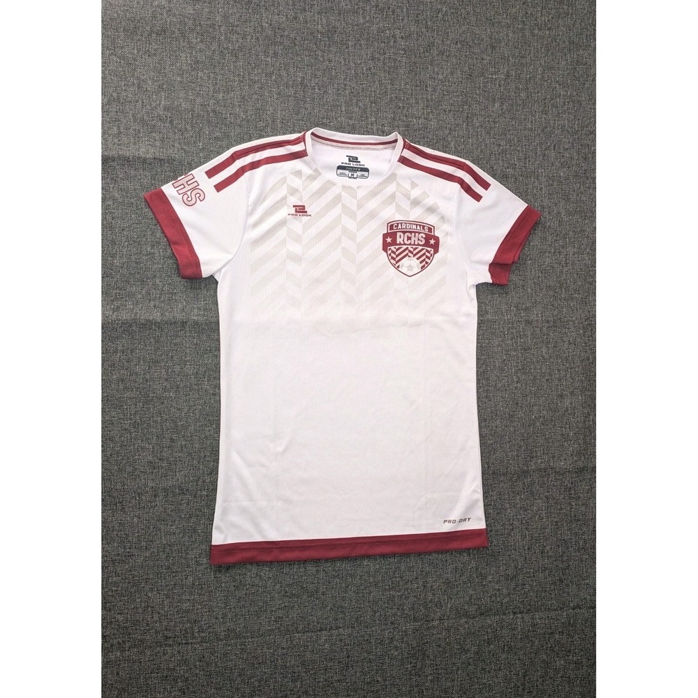 Pro Look Cardinals Rchs Mens Soccer Jersey Shirt Size Medium‎ White And Red
